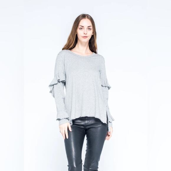 Wilt Long Sleeve Tunic w/ Twisted Ruffle Top (size S) - Picture 2 of 7